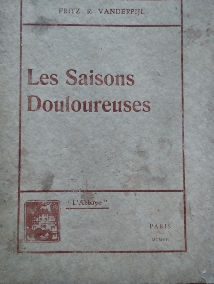 vanderpyl,guerre 14-18,légion étrangère,censure,poésie