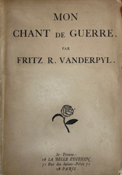 vanderpyl,guerre 14-18,légion étrangère,censure,poésie