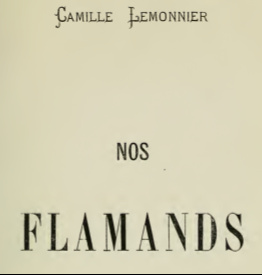 camille lemonnier,flamands,belgique,littérature,peinture